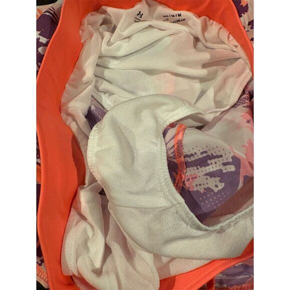 *3/$15 Under Armour Women's Orange Running Shorts Size M Athletic Training - Picture 5 of 5